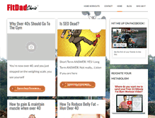 Tablet Screenshot of fitdadchris.com
